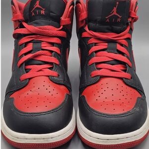 Air Jordan Black and Red Sneakers